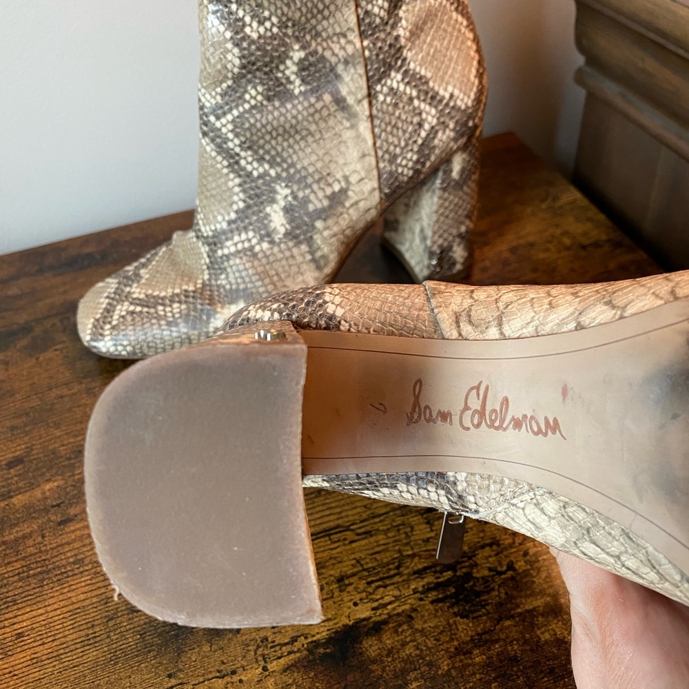 Sam Edelman Codie Square Toe Bootie - Size 7 - image 3